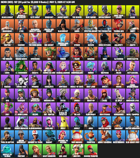 fortnite-account---black-knight---sparkle-specialist---mako---the-reaper---107-skins Image